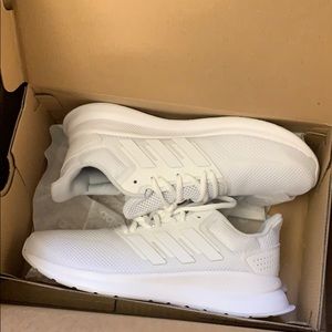adidas white runfalcon shoes